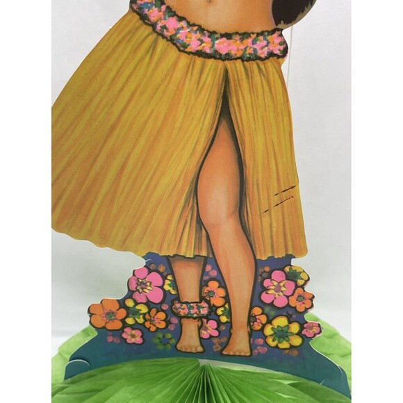 Vintage 1979 BEISTLE Hawaii Aloha Hula Girl Ukulele Die Cut Wall Hangings 14” - Picture 4 of 16